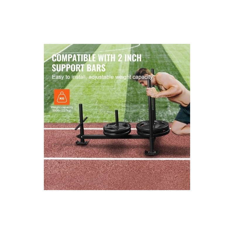 Teräsvoimareki 227 kilon kantavuus sopii 2 tuuman levypainoille musta