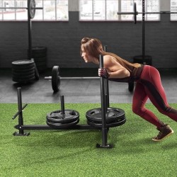 Teräsvoimareki 227 kilon kantavuus sopii 2 tuuman levypainoille musta