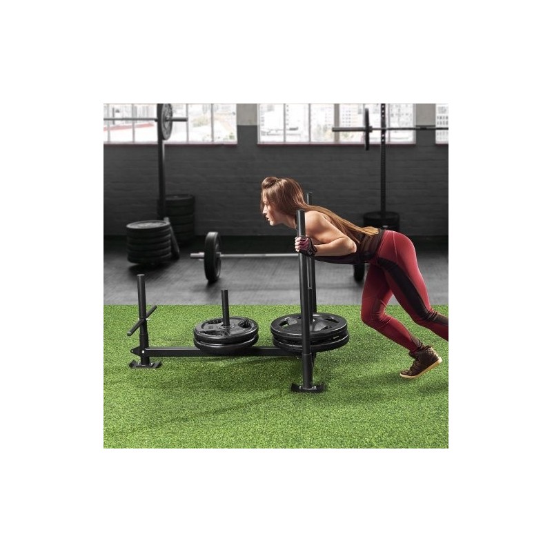 Teräsvoimareki 227 kilon kantavuus sopii 2 tuuman levypainoille musta