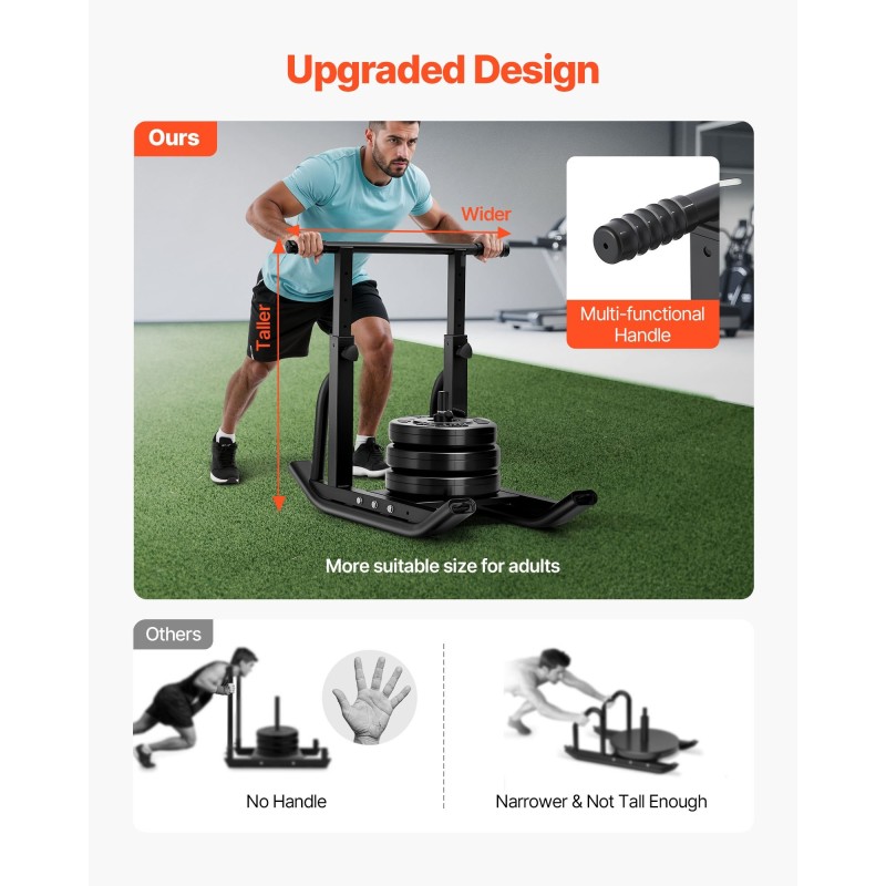 Teräksinen voimareki säädettävällä kahvalla valjaat mukana yhteensopiva 25 ja 51 mm painolevyille