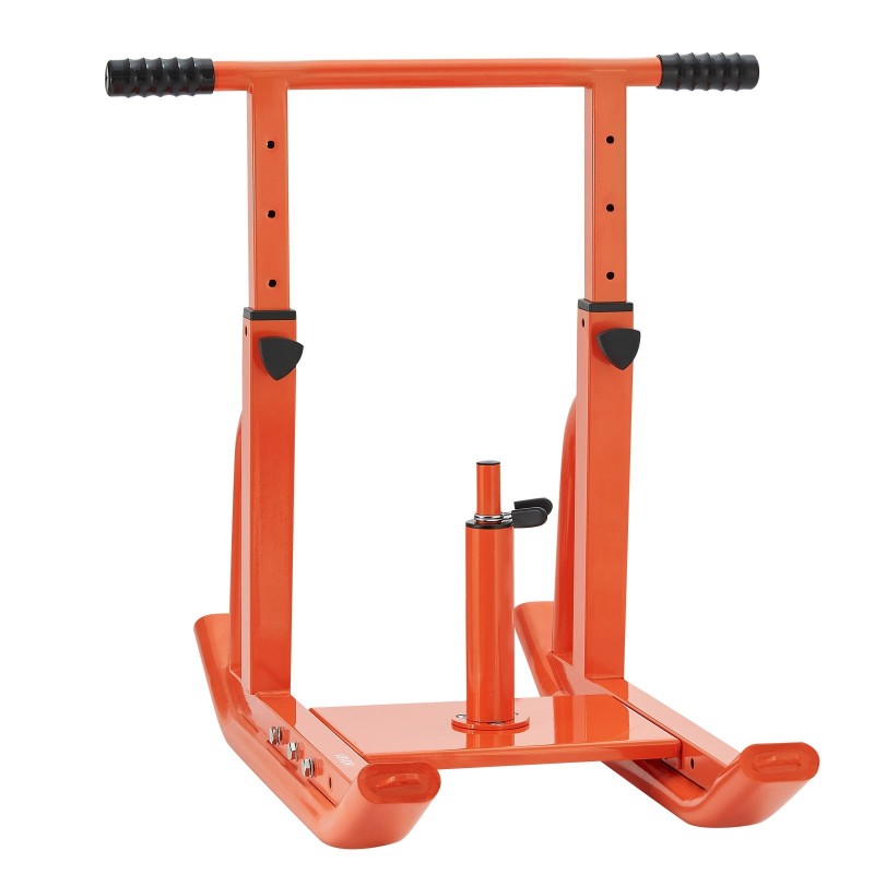 Teräksinen oranssi vastuskelkka säädettävällä kahvalla yhteensopiva 25 mm ja 51 mm painolevyille