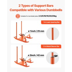 Teräsvoimareki 23 kg kahvalla ja valjailla yhteensopiva 25 ja 51 mm painolevyille