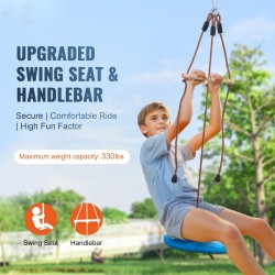 Vaijeriliukurata pihalle noin 16 m 227 kg kantavuus nylon turvavaljaat istuin ohjaustanko