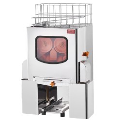 Appelsiinimehupuristin automaattinen 120W SUS304-teräs 20 appelsiinia minuutissa irrotettava suodatinlaatikko kaksi