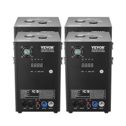 Kylmäkipinäkoneet 4 kpl 700W säädettävä 2–5 m alumiiniseosrunko DMX-ohjaus