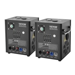 Kylmäkipinälaite alumiiniseosrunko 500 W säädettävä 2 4 m 2 kpl DMX ohjaus