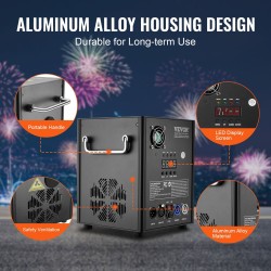 Kylmäkipinälaite alumiiniseosrunko 500 W säädettävä 2–4 m 2 kpl DMX-ohjaus