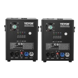 Kylmäkipinälaite alumiiniseosrunko 500 W säädettävä 2–4 m 2 kpl DMX-ohjaus