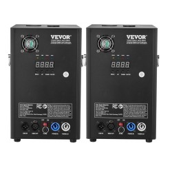 Kylmäsuihkukoneet 2 kpl 700W alumiiniseos säädettävä 2–5 m DMX-ohjaus lavaan ja juhliin
