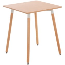 Viborg-keittiöpöytä pyökkijalustalla säädettävä kaksi kokoa helppo koota