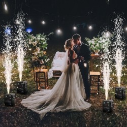 Kylmäkipinälaite 4 kpl 500 W alumiinikotelo säädettävä 2–4 m lavakäyttöön