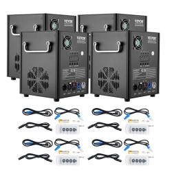 Kylmäkipinälaite 4 kpl 500 W alumiinikotelo säädettävä 2–4 m lavakäyttöön