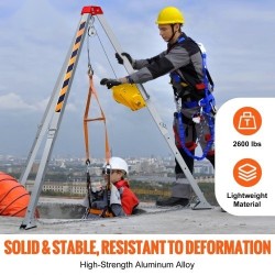 Kolmijalkasarja suljettuihin tiloihin metallirunko 1179 kg 30 m vaijeri