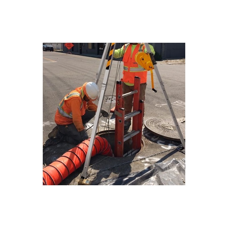 Kolmijalkasarja suljettuihin tiloihin metallirunko 1179 kg 30 m vaijeri