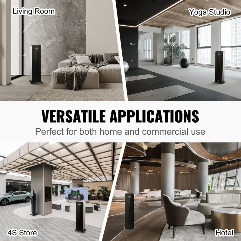 Kylmäilmadiffuuseri 950 ml vesivapaa Bluetooth lattiamallinen hotellille ja toimistoon