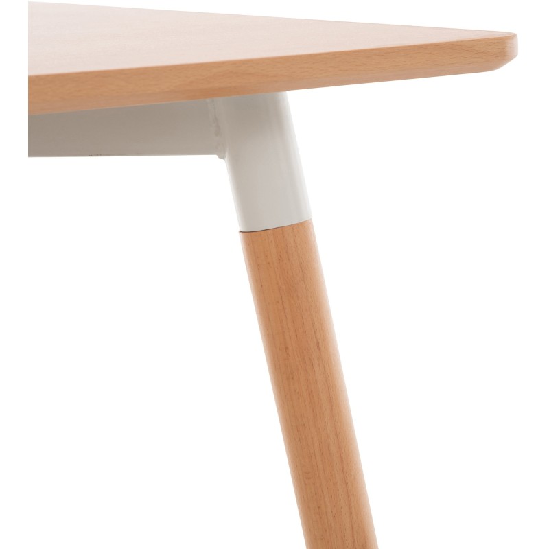 Viborg-keittiöpöytä pyökkijalustalla, säädettävä, kaksi kokoa, helppo koota