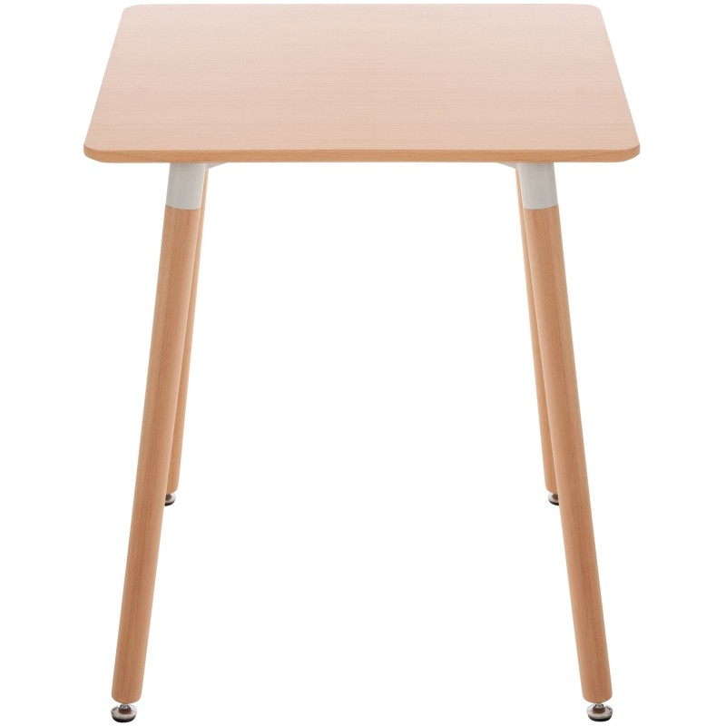 Viborg-keittiöpöytä pyökkijalustalla, säädettävä, kaksi kokoa, helppo koota