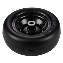 Ruohonleikkurin täytettömät PU-renkaat 11x4-7 tuumaa 2 kpl teräsvanteella