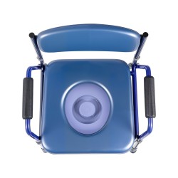 Yöpöytävessa kolmitoiminen säädettävä korkeus 181 kg kantavuus pehmustettu istuin ja selkänoja