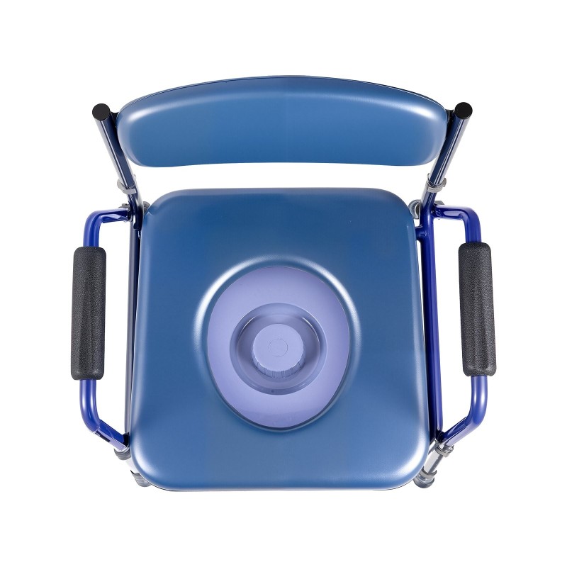 Yöpöytävessa kolmitoiminen säädettävä korkeus 181 kg kantavuus pehmustettu istuin ja selkänoja