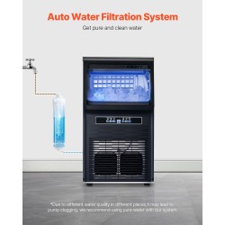 Kaupallinen jääpalakone vapaasti seisova kaappimalli 32 kg vuorokaudessa 36 lokeroa ruostumaton teräs