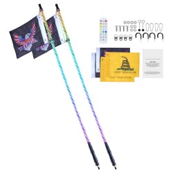 LED-valopiiskat 2 kpl 1500 mm polykarbonaatti EVA-suoja monivärinen sovellusohjaus radiokaukosäädin vesitiivis