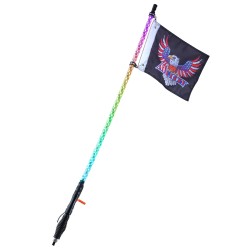 LED-piiskavalo 1005 mm PC-putki EVA-suojalla IP67 jousikiinnike Bluetooth-ohjaus ja kaukosäädin DC12–24V