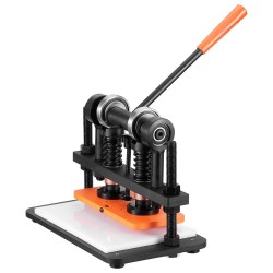 Nahkakohokuviointikone käsikäyttöinen 260x120mm levy 12mm isku 1 5t kantavuus