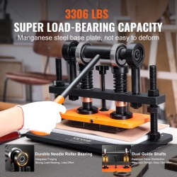 Nahkakohokuviointikone käsikäyttöinen 260x120mm levy 12mm isku 1,5t kantavuus