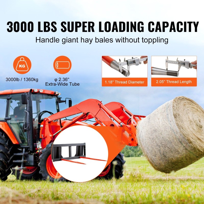 Paalipiikit 49 tuumaa jousiteräksestä 2 kappaletta 1360 kg kantavuus