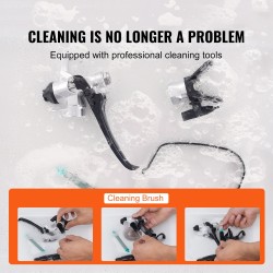 Jalustallinen ilmaton maaliruisku 750W 3000PSI kumipyörillä sisä ja ulkokäyttöön