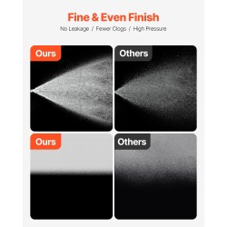 Sähkökäyttöinen airless-maalisumutin telineellä 950W 3000PSI kromattu runko 15 m letku