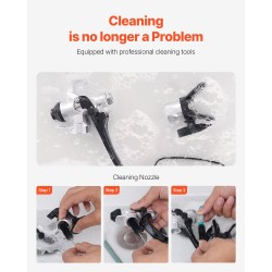 Sähkökäyttöinen airless-maalisumutin telineellä 950W 3000PSI kromattu runko 15 m letku