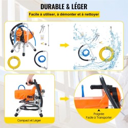Airless-maalisumutin seinien ja suurten pintojen maalaamiseen 2200 W 2 l/min 3000 psi