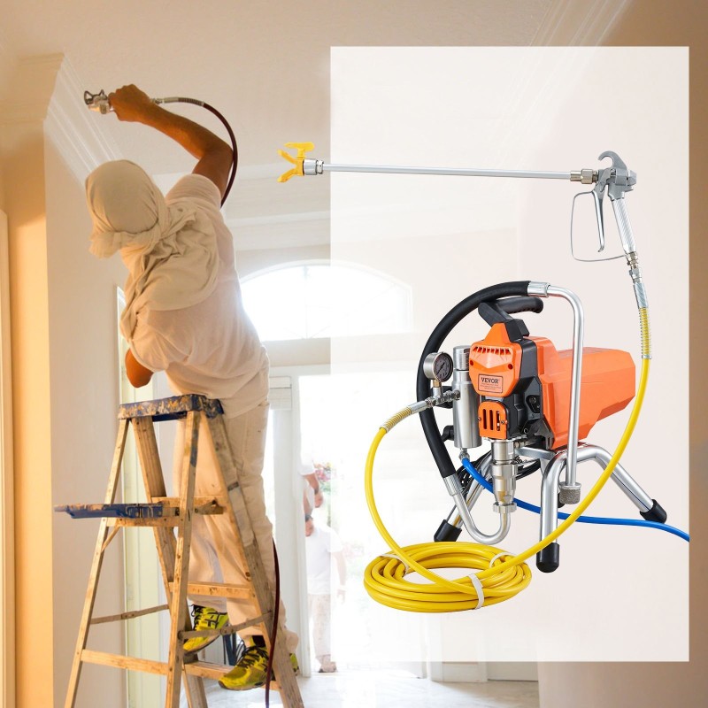 Airless-maalisumutin seinien ja suurten pintojen maalaamiseen 2200 W 2 l/min 3000 psi