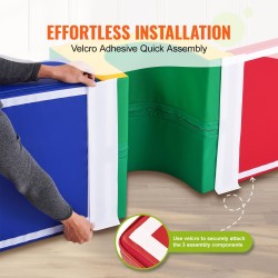 Pehmeä vaahtomuovinen kiipeilytunneli kolmeosainen portailla ja liukumäellä sisäleikkeihin yli kolmivuotiaille