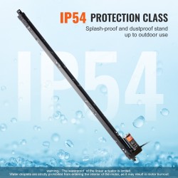 Lineaaritoimilaite 12 V 500 mm iskunpituus 1000 N nopea IP54 alumiiniseos