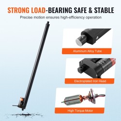 Lineaaritoimilaite 12 V 500 mm iskunpituus 1000 N nopea IP54 alumiiniseos