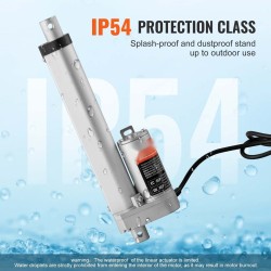 Lineaarinen toimilaite 12V iskunpituus 150 mm nopeus 14 mm/s 1000N IP54