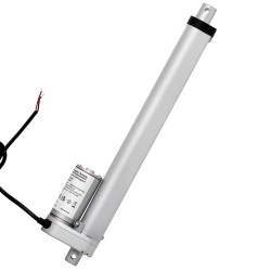 Lineaaritoimilaite 12V 250 mm iskunpituus 1000N 15 mm s alumiiniseosrunko IP54 kiinnityskannattimella