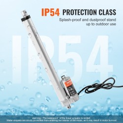 Lineaaritoimilaite alumiiniseos 12 V iskupituus 300 mm 1500 N IP54