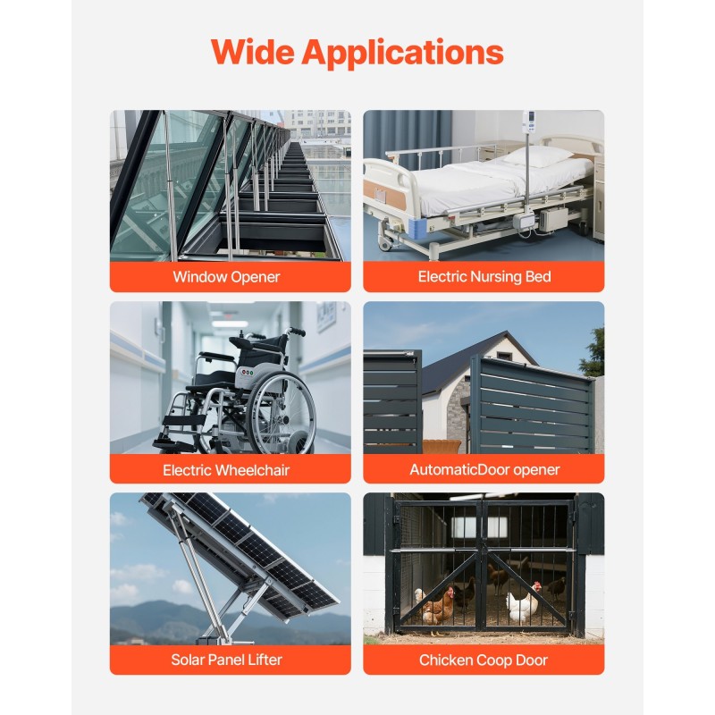 Lineaaritoimilaite 12V iskunpituus 1016 mm IP65 3000N alumiiniseosrunko