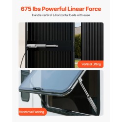 Lineaaritoimilaite 12 V alumiiniseos IP65 101,6 mm iskunpituus 3000 N asennuskannakkeilla