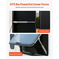 12V lineaaritoimilaite alumiiniseosrunko 304,8 mm iskunpituus IP65 suojaus 3000N työntövoima kiinnitystelineellä