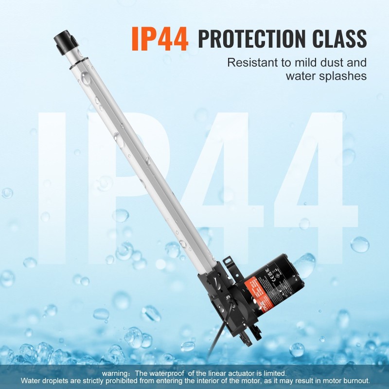 Lineaaritoimilaite 12 V 400 mm iskunpituus 6000 N työntövoima alumiiniseos IP44