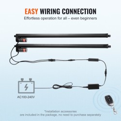 Lineaaritoimilaitepaketti alumiiniseos 2 kpl 12V 760 mm 1000N IP54