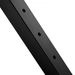 Vaijerikaidepylväät 4 kpl ruostumaton teräs SUS304 36 tuumaa 2x2 musta