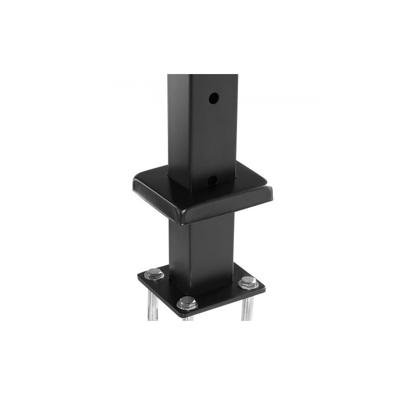 Kaapelikaidepilari ruostumaton teräs 42 tuumaa 4 kpl musta 13 vaakasuoraa porattua reikää