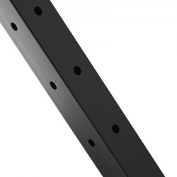Kaapeli kaidepylväs kulmamalli ruostumaton teräs SUS304 musta 42 tuuma 2x2 12 esiporattua reikää
