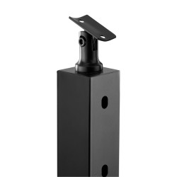 Vaijerikaidepylväs SUS304 ruostumatonta terästä 91,4 cm 30 asteen reiät musta